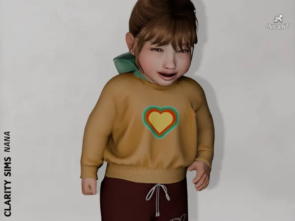 Alpha Nana Hoodie Infant - The Sims 4 Custom Content