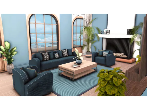 Mix Mushia Living Room by miwisimsie - The Sims 4 Custom Content