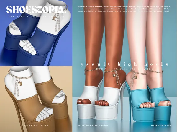 Alpha Yseult High Heels - The Sims 4 Custom Content