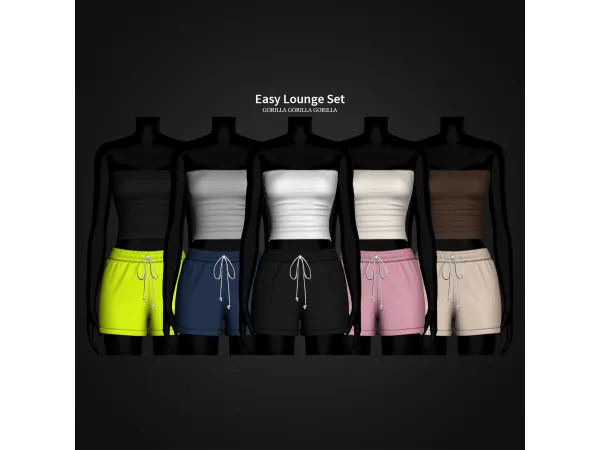 Alpha Easy Lounge Set by gorillax3 - The Sims 4 Custom Content