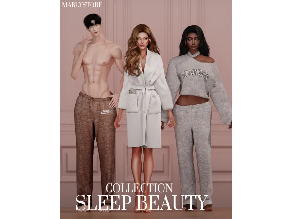 Alpha SLEEP BEAUTY SET by Mably - The Sims 4 Custom Content