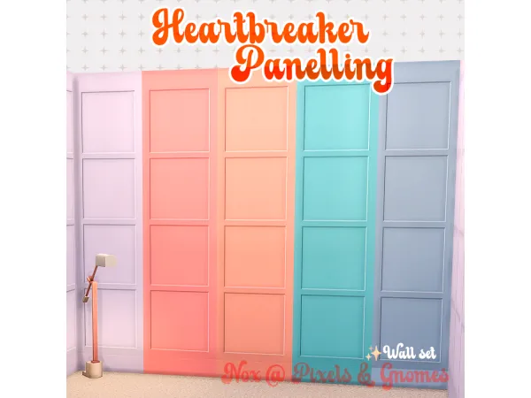 Maxis Match Heartbreaker Wall Set by Nox_ - The Sims 4 Custom Content