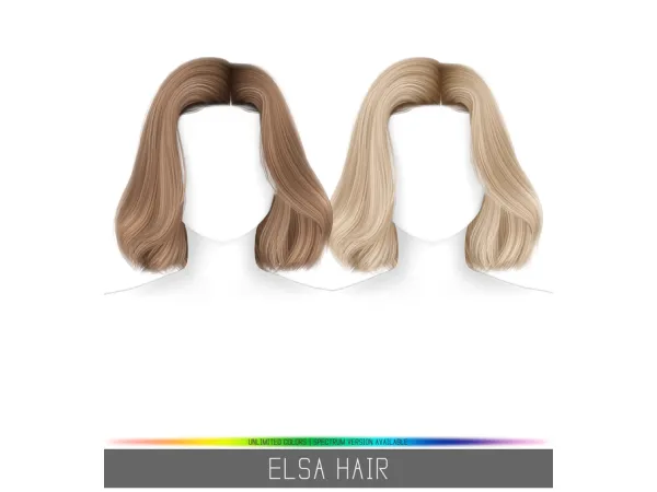 Alpha ELSA HAIR by SIMPLICIATY - The Sims 4 Custom Content