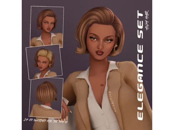 Maxis Match ELEGANCE SET Anya by Daylife Sims - The Sims 4 Custom Content