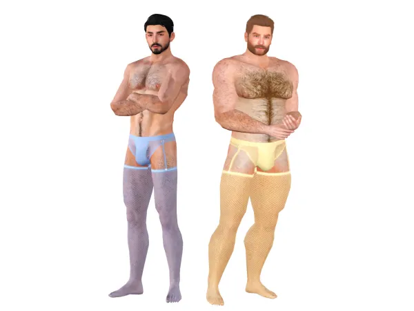 Sims 3 Maxis Match Male Underwear CC: 4t3 | FISHNET TIGHTS & UNDERWEAR COMBO BY GEKO