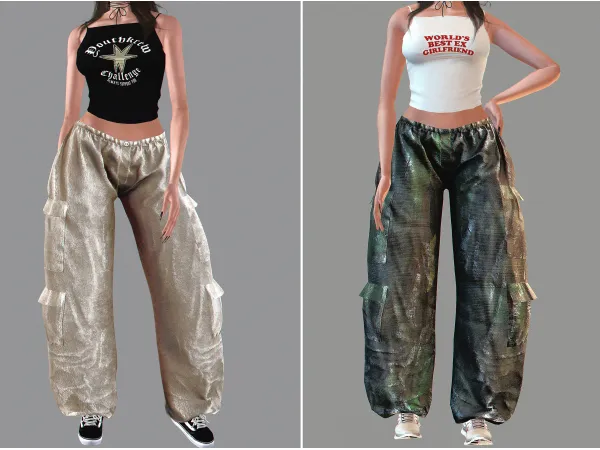 Korkassims Y2KCargo Pants by grimothy - The Sims 3 Custom Content