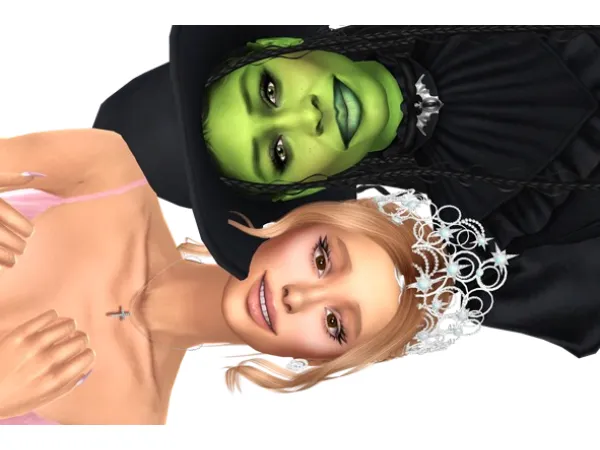 Alpha GlindaElphaba by SimmieRena - The Sims 4 Custom Content