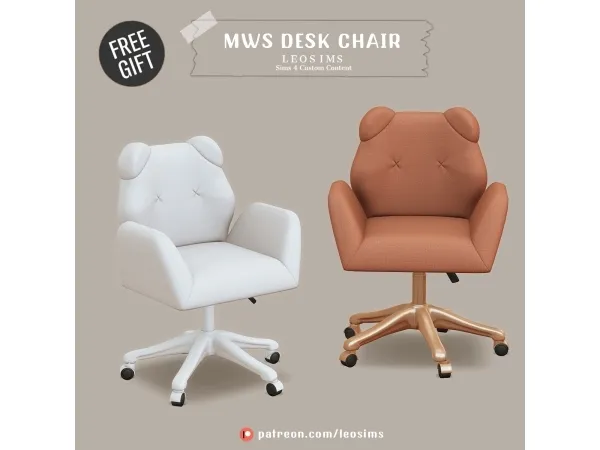 Mix Mws Desk Chair - The Sims 4 Custom Content
