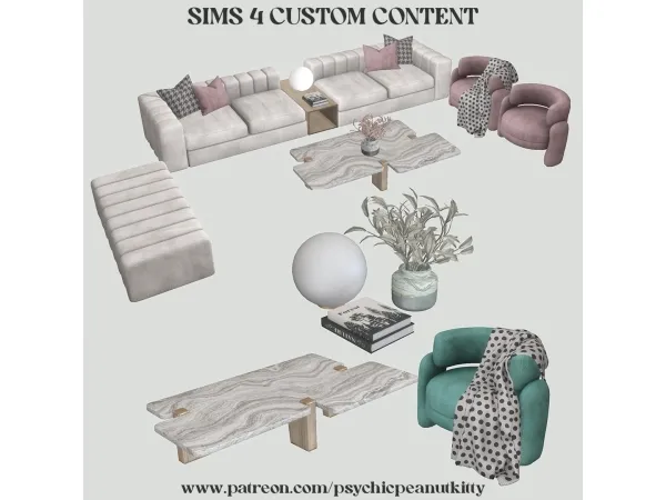 Mix Living Room - The Sims 4 Custom Content