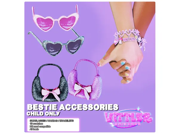 Alpha Bestie Child Acessories by VittlerUniverse - The Sims 4 Custom Content