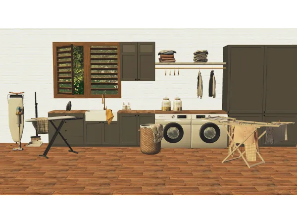 Sims 2 Alpha  CC: HOMEY LAUNDRY by pinkastyle
