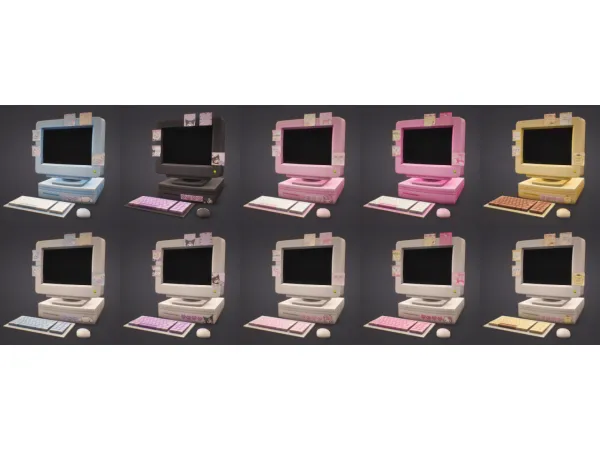 old friend PC with recolours by celestialspritz - The Sims 2 Custom Content