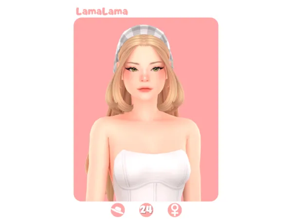 Maxis Match Melyssa Hair by lamalama - The Sims 4 Custom Content