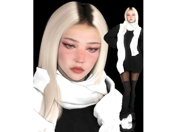 Alpha january by deepmoon - The Sims 4 Custom Content