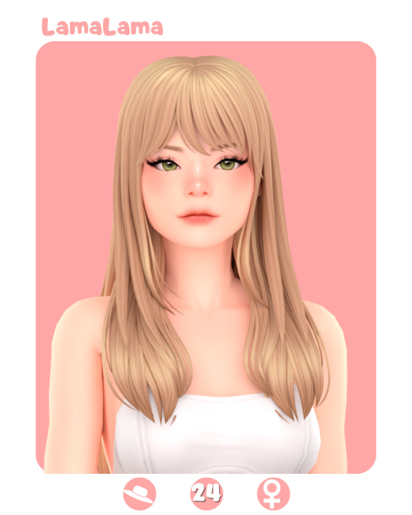 Maxis Match Hair Annie by simsfinds - The Sims 4 Custom Content