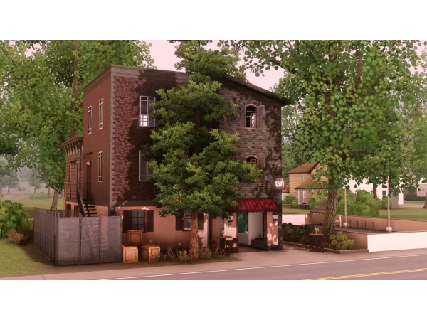 Sims 3 Alpha Community Lots CC: TS3 - Cornerstone Pub (No CC) by patrycarro