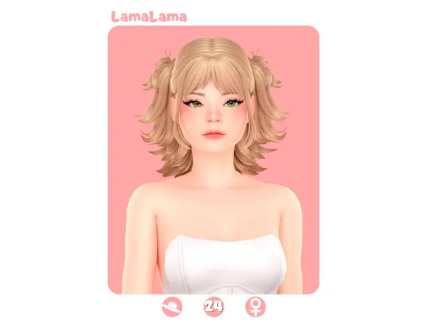 Maxis Match Hair Josie - The Sims 4 Custom Content