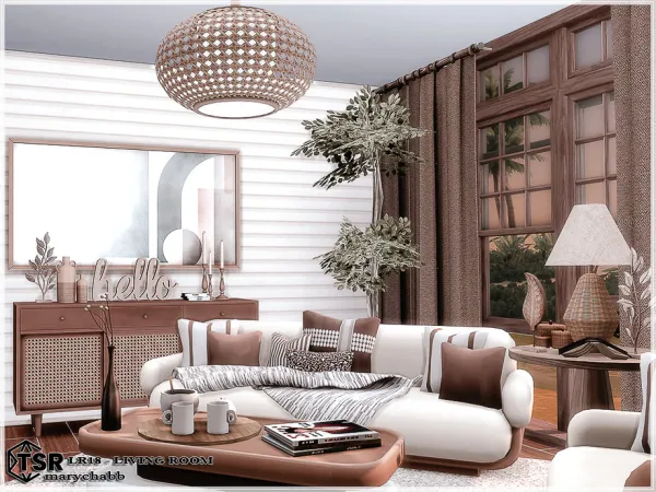 Alpha LR18 Living Room by marychabb - The Sims 4 Custom Content
