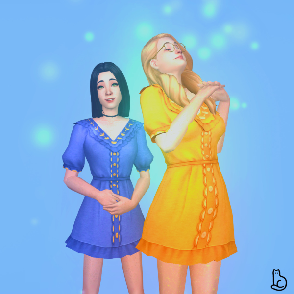 4t2 Trillyke Moon Dress by simsfinds - The Sims 2 Custom Content