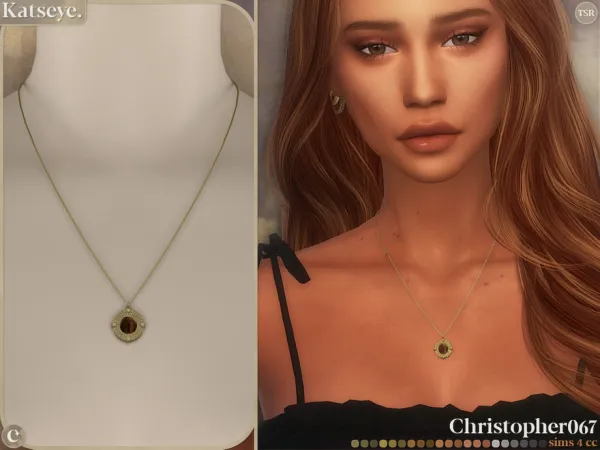 Alpha Katseye Necklace by christopher0672 - The Sims 4 Custom Content