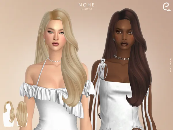 Maxis Match Nohe Hairstyle by Enriques4 - The Sims 4 Custom Content