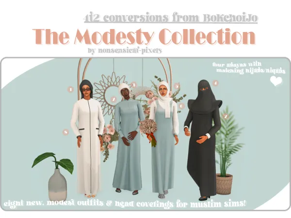 the modesty collection by nonsensical - The Sims 2 Custom Content
