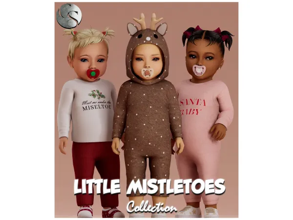 Alpha CAMUFLAJE Little Mistletoes Infant Collection - The Sims 4 Custom Content