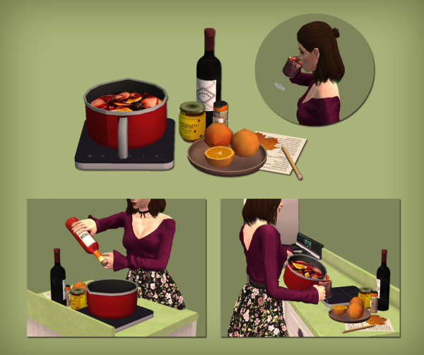 Mulled Wine Maker Functional for by simsfinds - The Sims 2 Custom Content