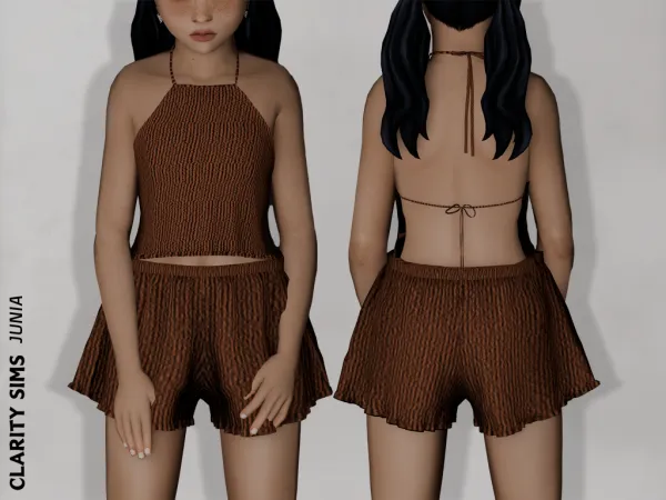 Alpha Junia Shorts Child - The Sims 4 Custom Content