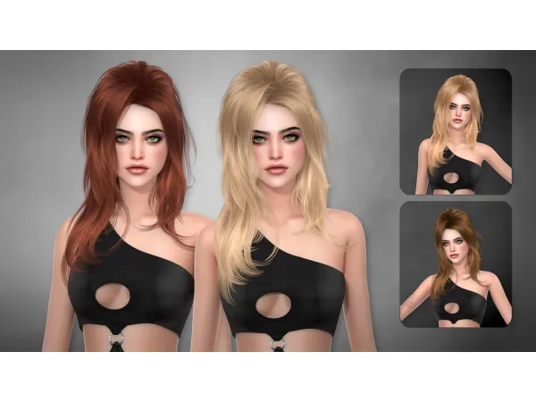 Alpha SUNSHINE HAIRSTYLE by Newsea - The Sims 4 Custom Content