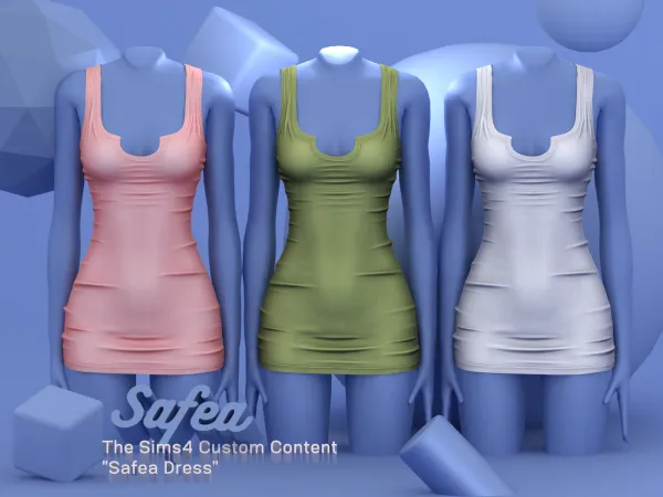 Alpha Safea Safea Dress - The Sims 4 Custom Content