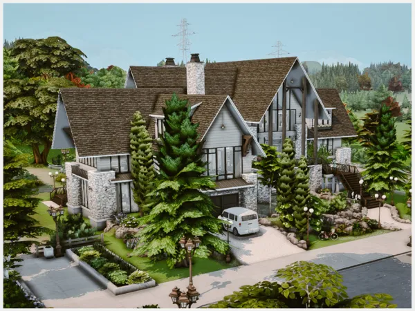 Mix MM The Stone House by Merin Martini - The Sims 4 Custom Content