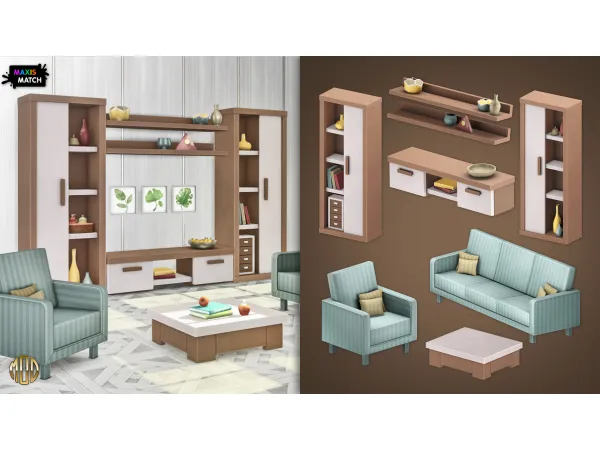 Maxis Match KIMA by Soloriya - The Sims 4 Custom Content