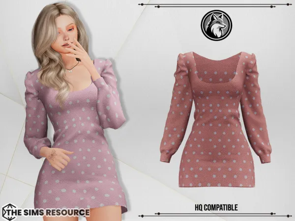 Alpha Vanya Dress by ForLima - The Sims 4 Custom Content