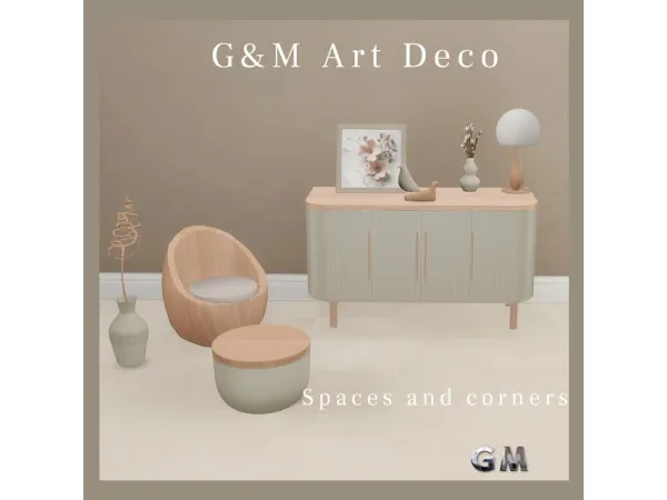 Mix GM Art Deco by GM_Gabrielasims - The Sims 4 Custom Content