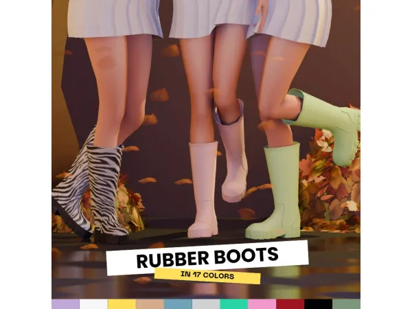 Maxis Match [MiliNiki] Rubber Boots - The Sims 4 Custom Content