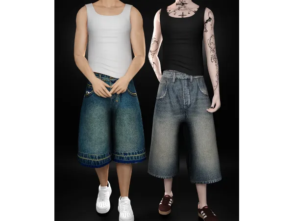 Mix MUSCULOSA AND TATTOO DATCORE - The Sims 4 Custom Content