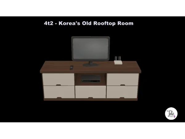 4t2 Koreas Old Rooftop Room by tete - The Sims 2 Custom Content