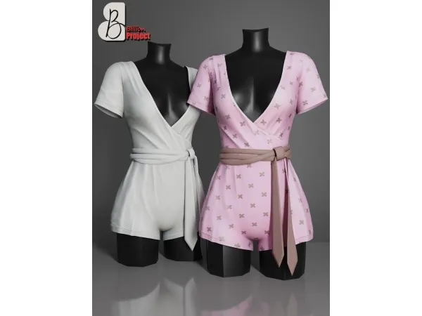 Alpha BillionProject Basic pajama 2 - The Sims 4 Custom Content