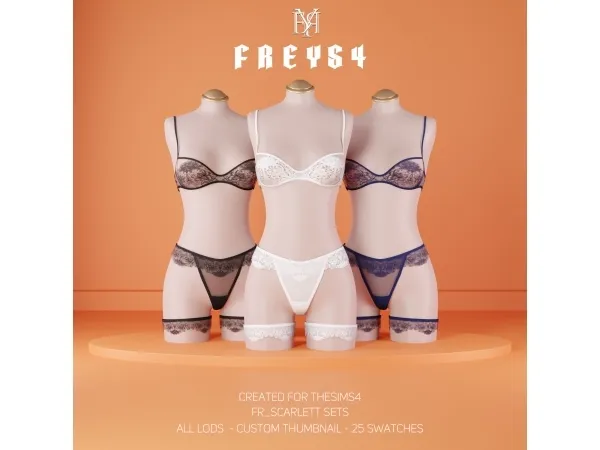 Alpha FR_Scarlett Sets - The Sims 4 Custom Content