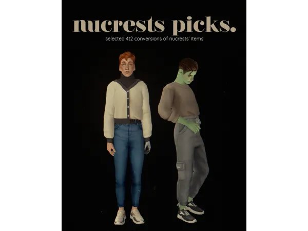 some 4t2 conversions of nucrests by landgraabbed - The Sims 2 Custom Content