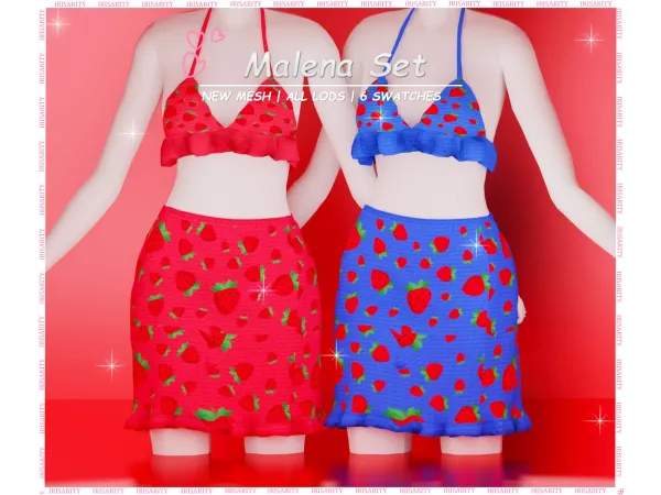 Mix Malena Set by Irisarity - The Sims 4 Custom Content