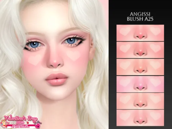 Mix BLUSH A25 by ANGISSI - The Sims 4 Custom Content