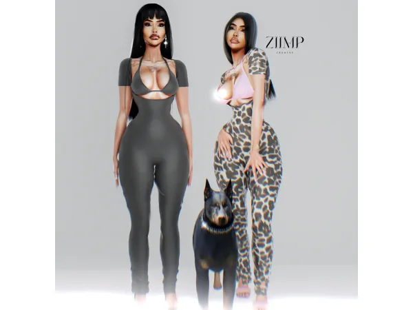 Alpha LICK ME UP BODYSUIT by ziimp - The Sims 4 Custom Content