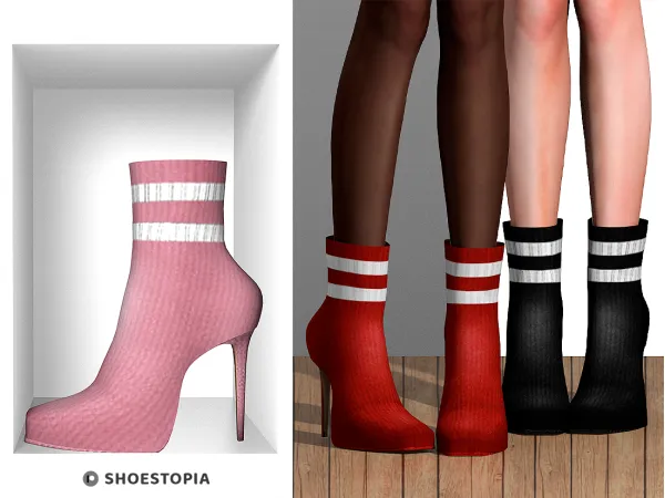Alpha Shoestopia Allon Boots - The Sims 4 Custom Content