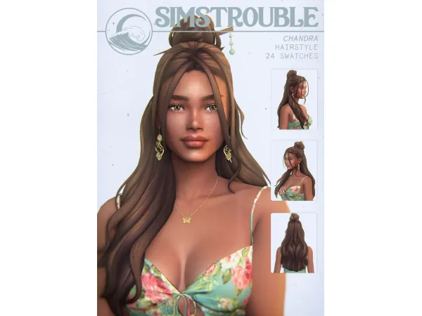 Maxis Match Chandra Hairstyle by simstrouble - The Sims 4 Custom Content