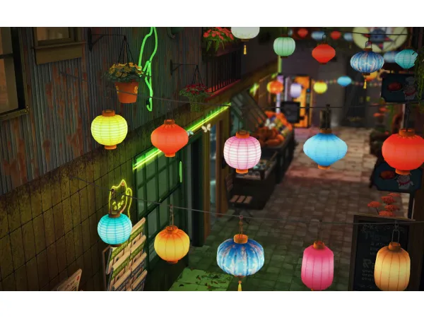 Lantern Pack resized textures by pforestsims - The Sims 2 Custom Content