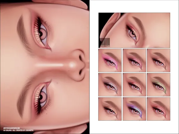 Mix Eyeshadow N196 by cosimetic - The Sims 4 Custom Content