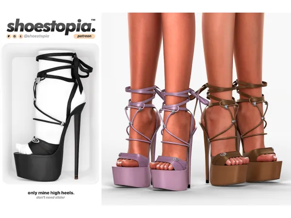 Alpha Shoestopia Only Mine High Heels - The Sims 4 Custom Content