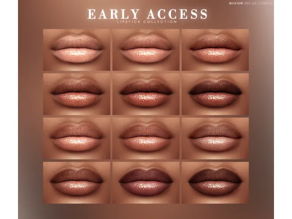 Alpha AEFENTID LIPSTICK COLLECTION by BoatAom - The Sims 4 Custom Content